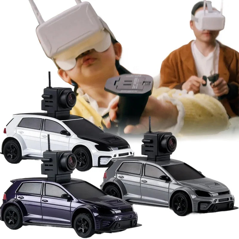 All Wheel Drive Drift RC Racing Car 4WD FPV First Person Camera Goggles 2.4G Proportional Remote LED Lights