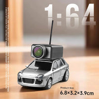 1:64 Mini Remote Control Car with FPV Camera Storage Bag RC Drift Car