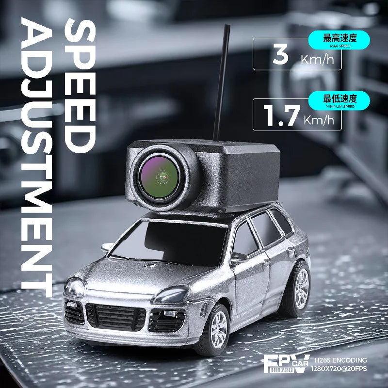 1:64 Mini Remote Control Car with FPV Camera Storage Bag RC Drift Car