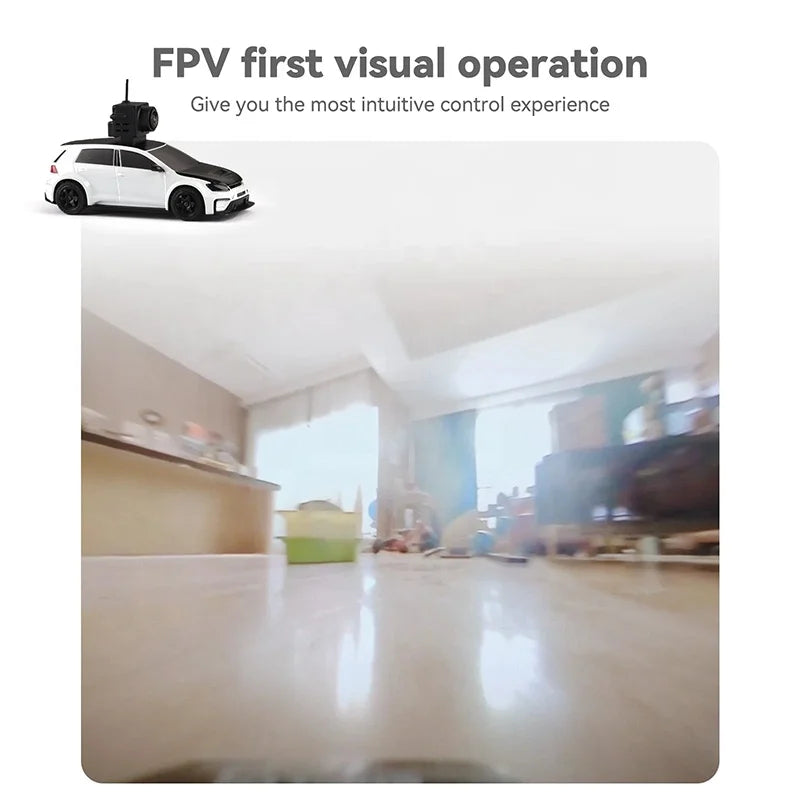 All Wheel Drive Drift RC Racing Car 4WD FPV First Person Camera Goggles 2.4G Proportional Remote LED Lights