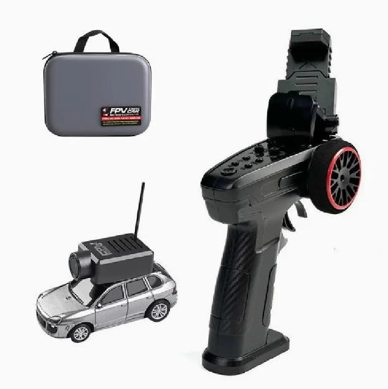 1:64 Mini Remote Control Car with FPV Camera Storage Bag RC Drift Car