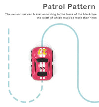 2.4GHz RC Car for Kids – Intelligent Sensor Stunt Car with Chase & Follow Modes, Music, LED Lights & Rechargeable Battery