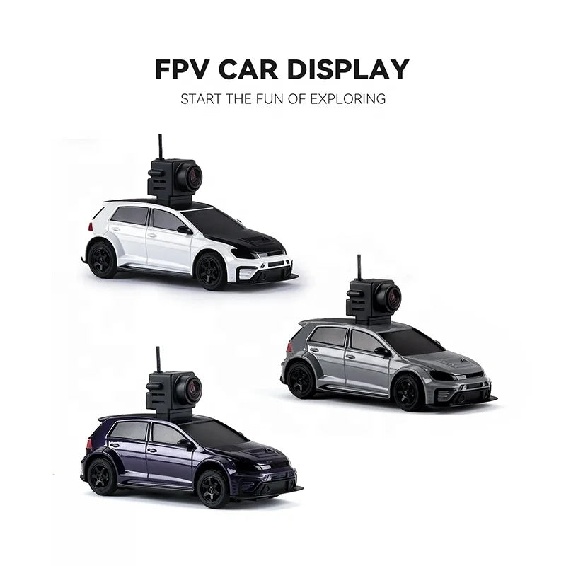 All Wheel Drive Drift RC Racing Car 4WD FPV First Person Camera Goggles 2.4G Proportional Remote LED Lights