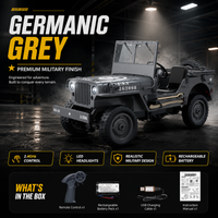 Willys RC 2.4GHz Remote Control Electric Off-Road Jeep with Roof