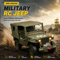 Willys RC 2.4GHz Remote Control Electric Off-Road Jeep with Roof