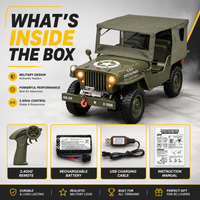 Willys RC 2.4GHz Remote Control Electric Off-Road Jeep with Roof