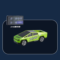 Mini Cybertruck Die-casting Rc Car 2WD 1:64 Modle Scale 2.4GHz 3-Speed Mode for Kids