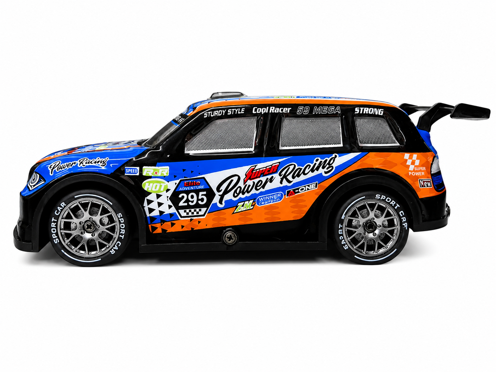 1:22 Scale RC Drifting Racing Car with 2.4GHz Remote Control, LED Lights & Extra Drift Tyres – High Speed Rechargeable