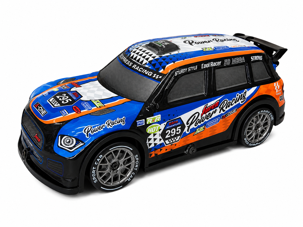 1:22 Scale RC Drifting Racing Car with 2.4GHz Remote Control, LED Lights & Extra Drift Tyres – High Speed Rechargeable