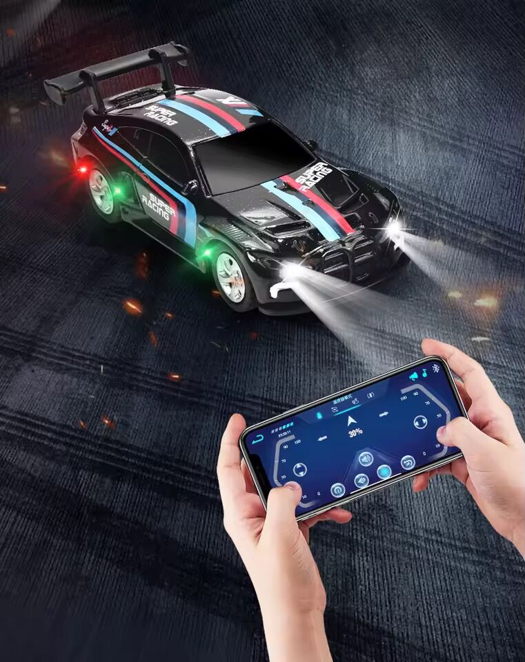 1:64 Mini RC Drift Racing Car – Dual Mode 2.4GHz Alloy Car with LED Lights (2 Colors)